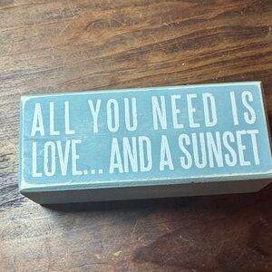 Primitives by Kathy Light Blue Wooden Box